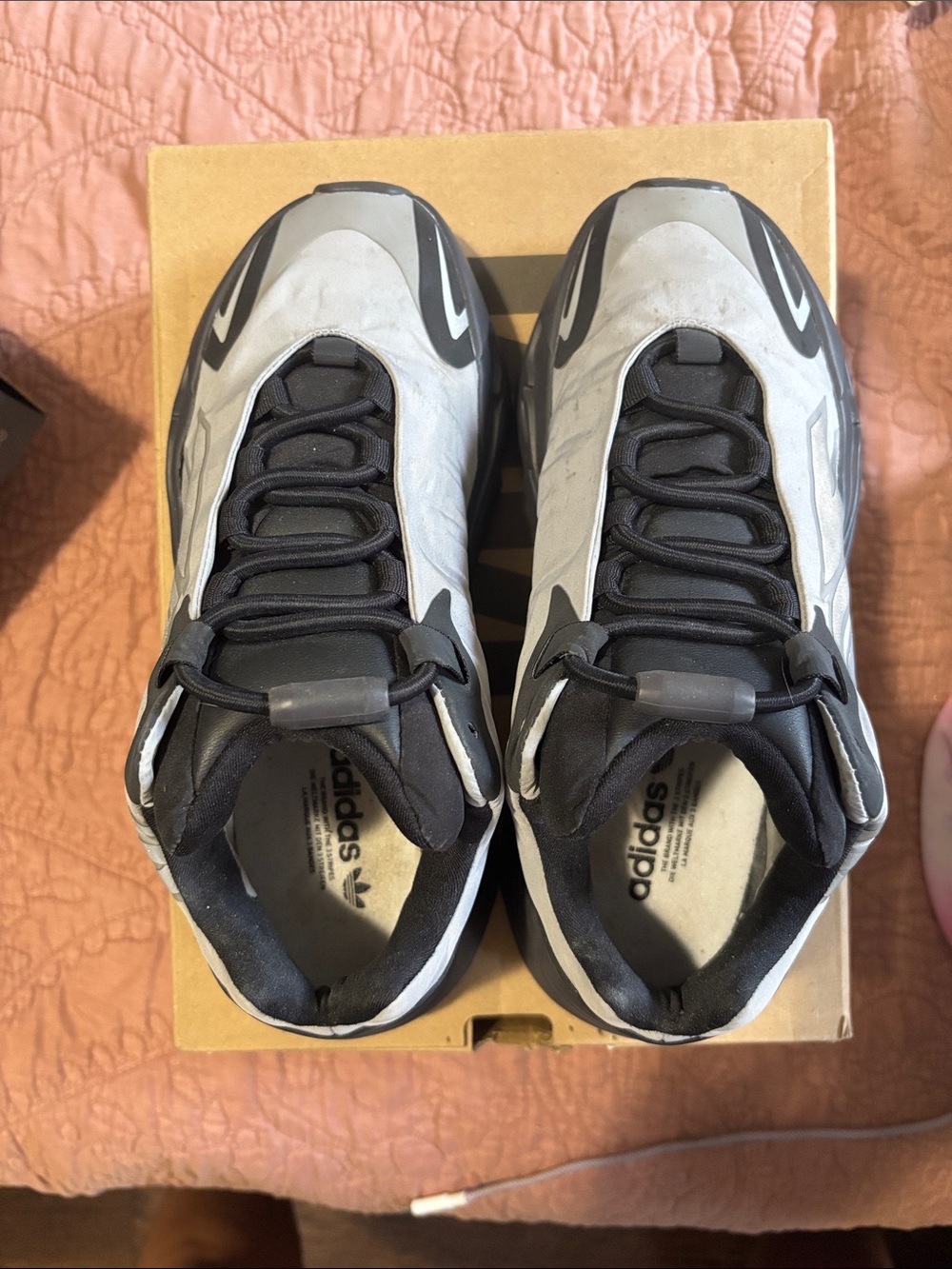 Yeezy 700 MNVN adidas Men’s Gray and Black Athletic Sneakers